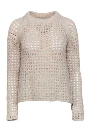 Zadig & Voltaire - Beige Chunky Knit Crewneck Swe… - image 1