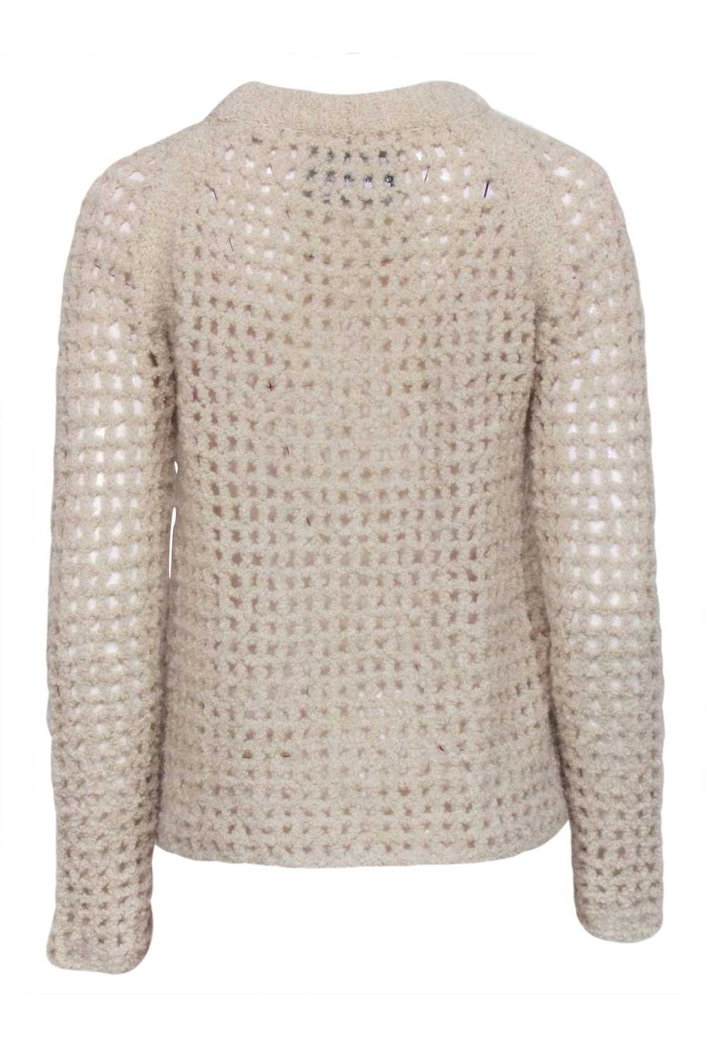 Zadig & Voltaire - Beige Chunky Knit Crewneck Swe… - image 3