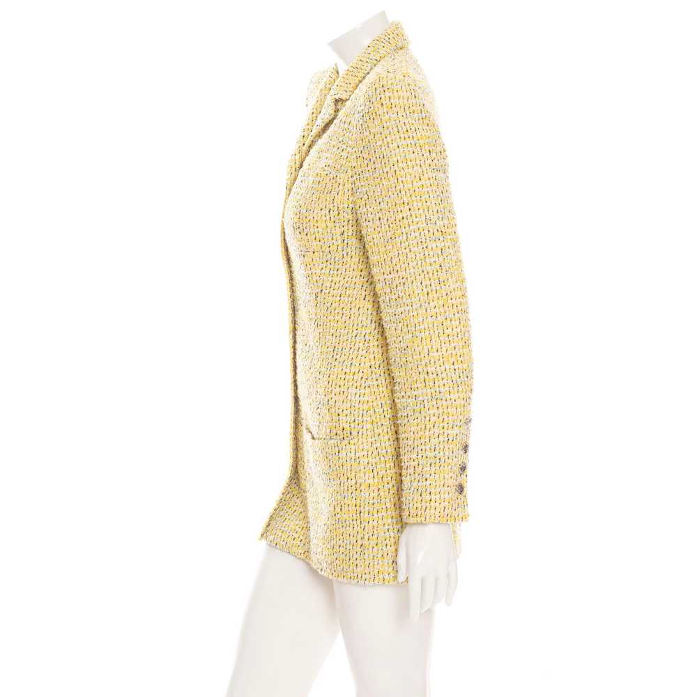 1996 Yellow Tweed Two-Piece Jacket and Skirt Suit - image 8
