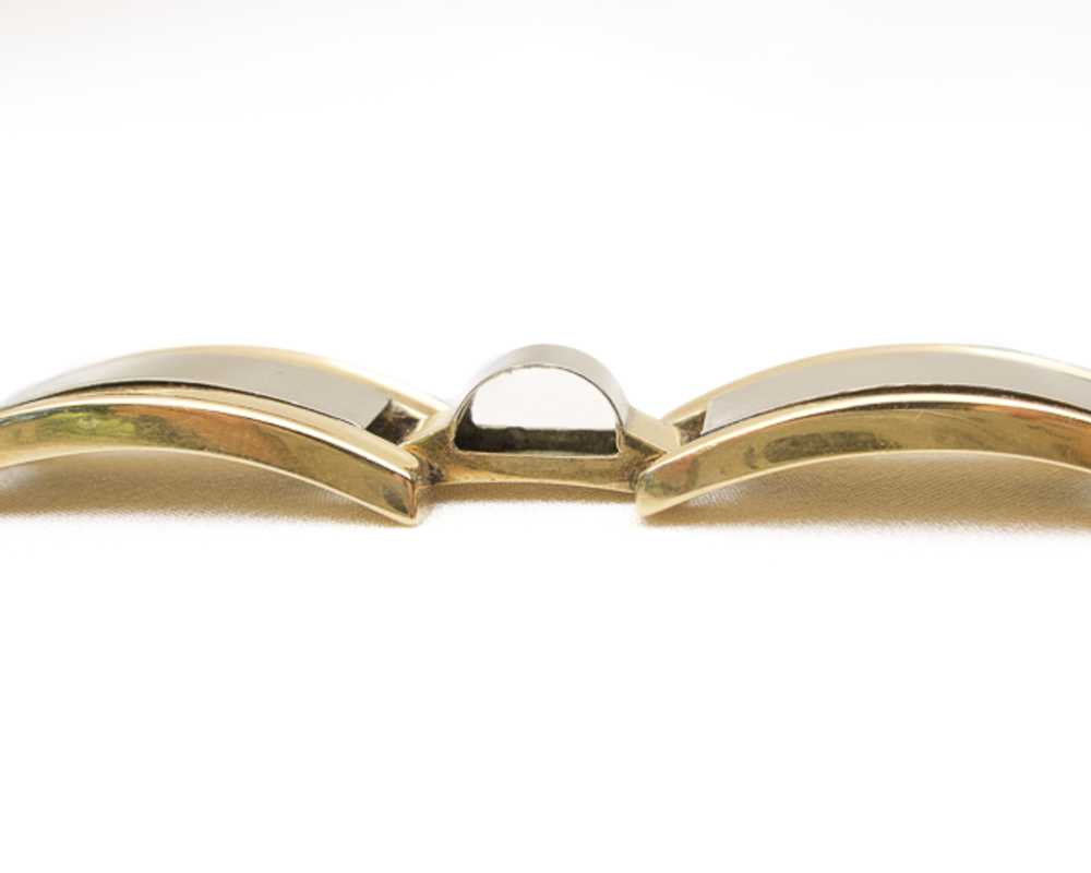Midcentury 14KT Two-Tone Bracelet - image 3