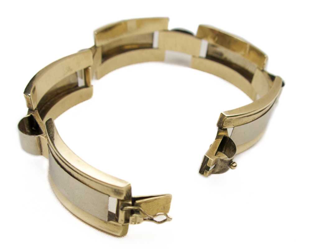 Midcentury 14KT Two-Tone Bracelet - image 4