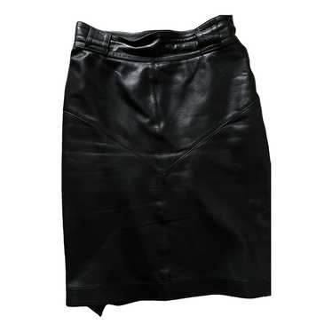 Alaïa Leather mid-length skirt