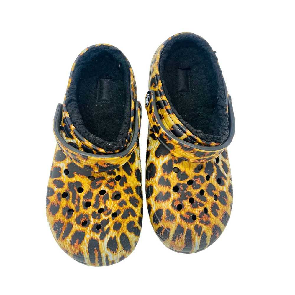 Crocs classic lined animal/leaopard print crocs w… - image 2