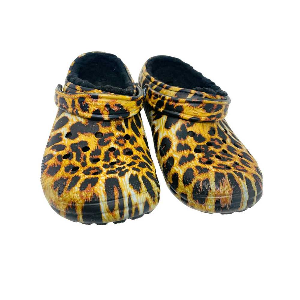 Crocs classic lined animal/leaopard print crocs w… - image 5