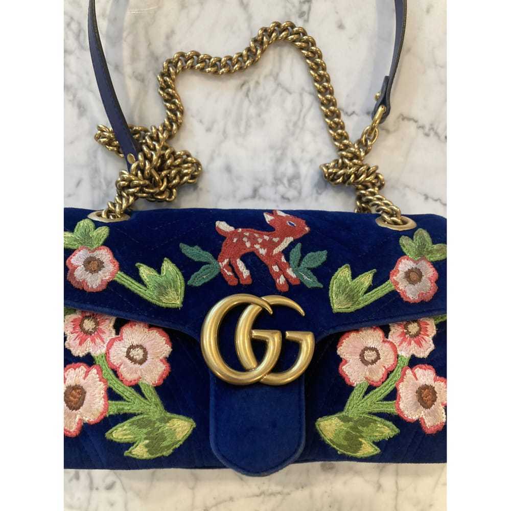 Gucci Gg Marmont Flap velvet crossbody bag - image 2