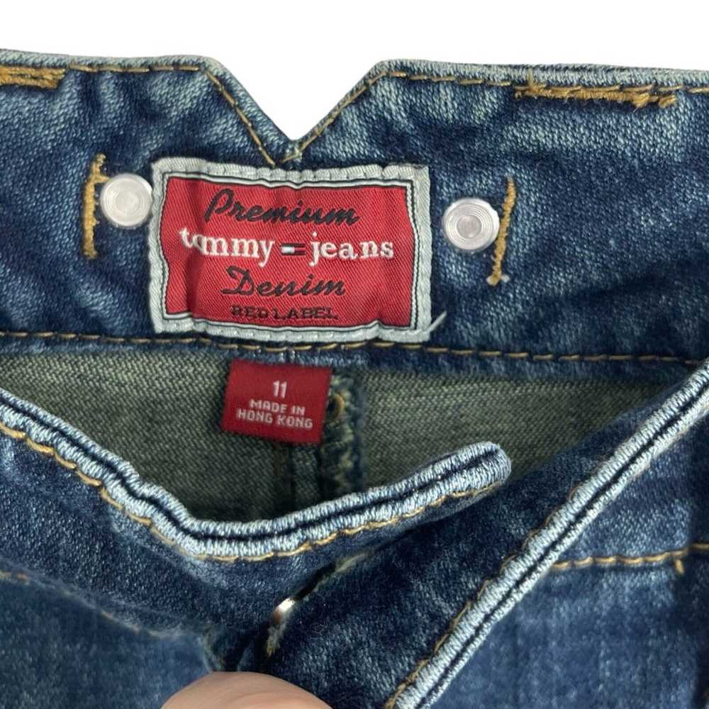 VTG Y2K Tommy Jeans Red Label Premium Denim Mid R… - image 5