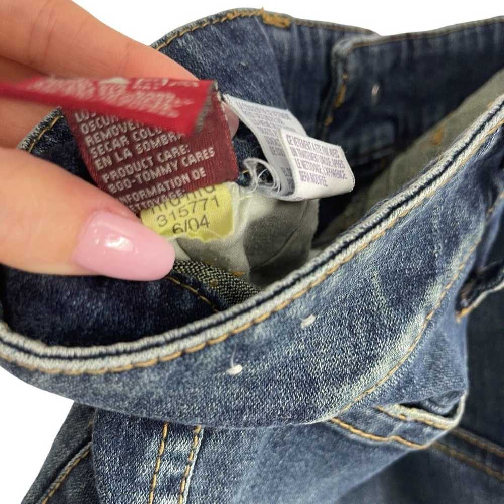 VTG Y2K Tommy Jeans Red Label Premium Denim Mid R… - image 9