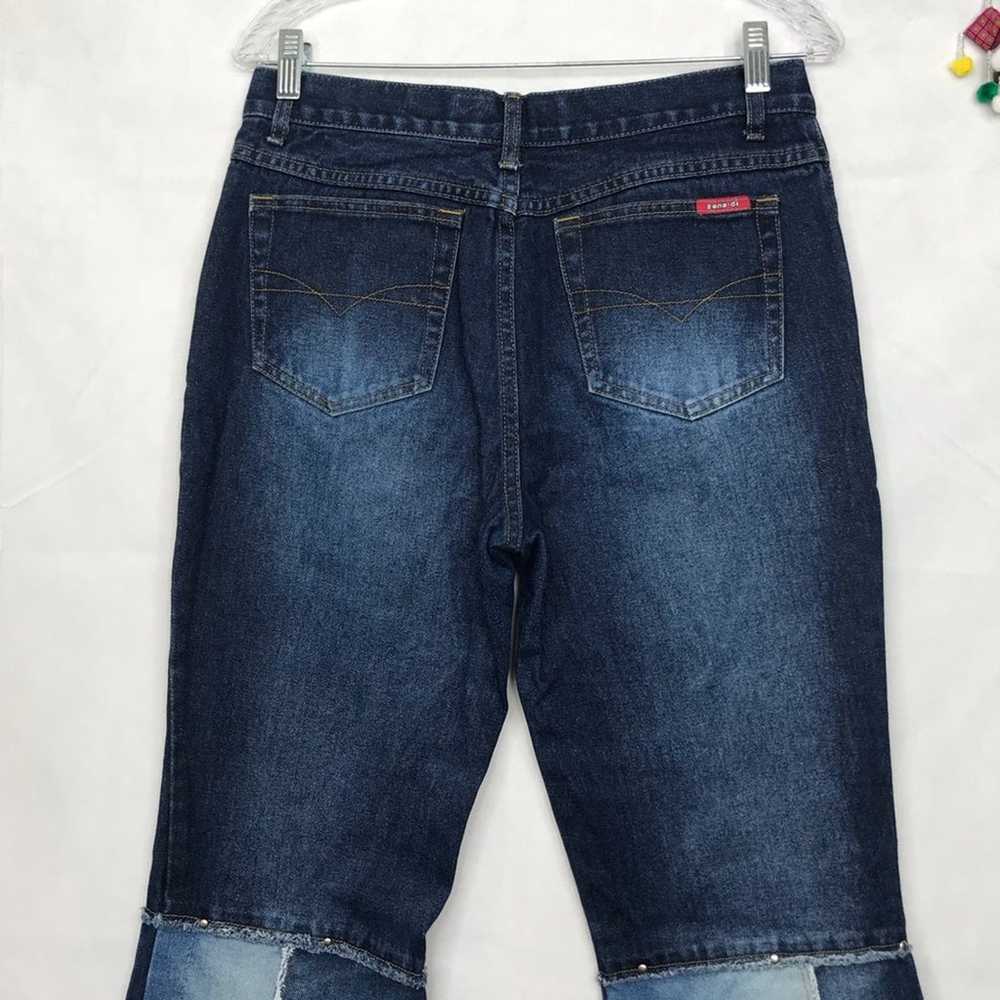 VTG Zana Di patchwork stud flare jeans - image 8