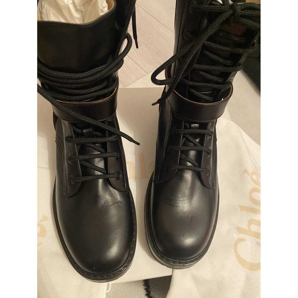 Chloé Leather biker boots - image 10