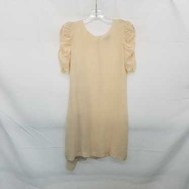 Theory Peach Silk Short Sleeved Dress WM Size 0 - image 1