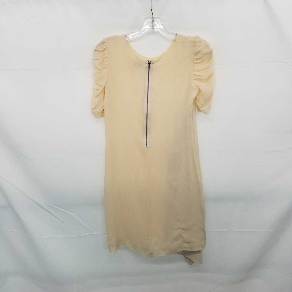Theory Peach Silk Short Sleeved Dress WM Size 0 - image 2