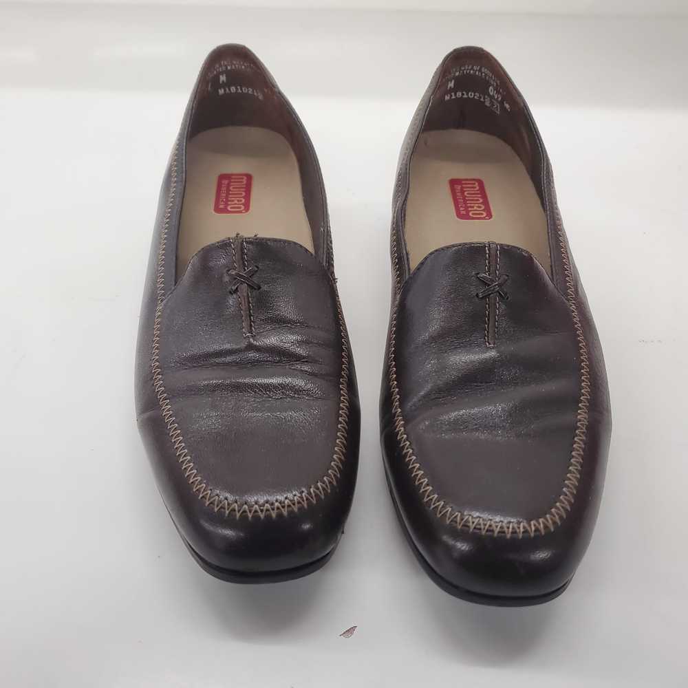 Munro Lauren Brown Leather Loafers Women's Size 1… - image 2
