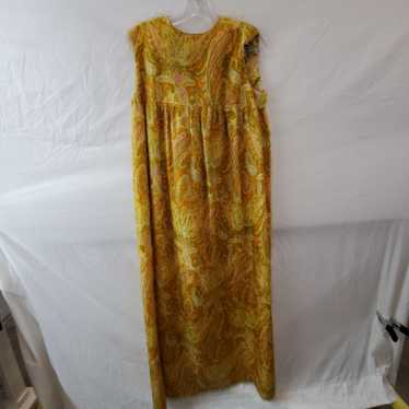 & Other Stories Vintage 60s Paisley Print Yellow … - image 1