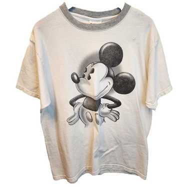 Vintage 80s 90s Mickey Mouse Walt Disney World Tank Top T Shirt Surf Teal  Green