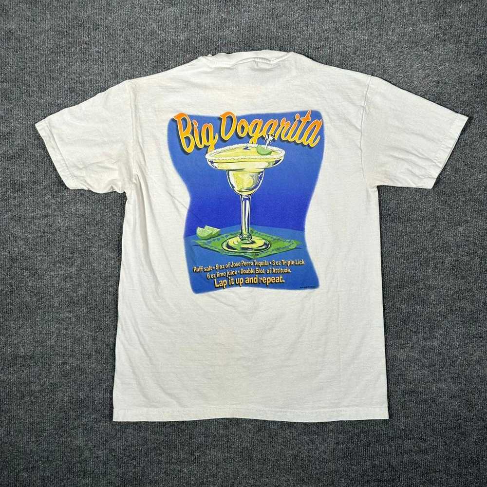 Hanes × Vintage Vintage 90s Big Dogs Margarita T … - image 2