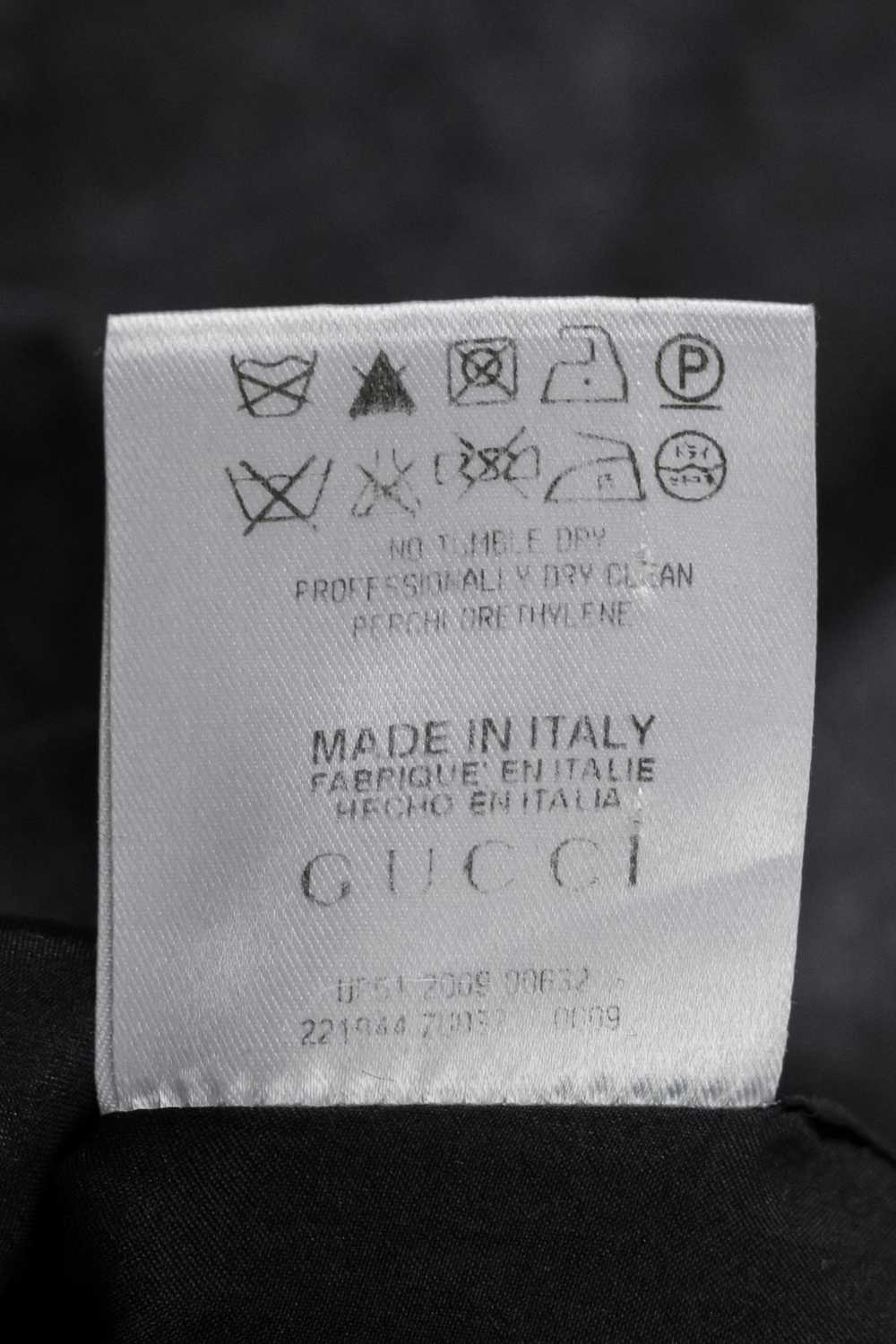 Gucci Gucci Charcoal Sleeveless Wool Shift Dress - image 11