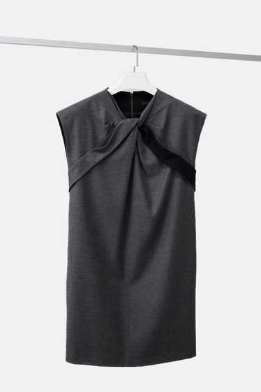 Gucci Gucci Charcoal Sleeveless Wool Shift Dress - image 1