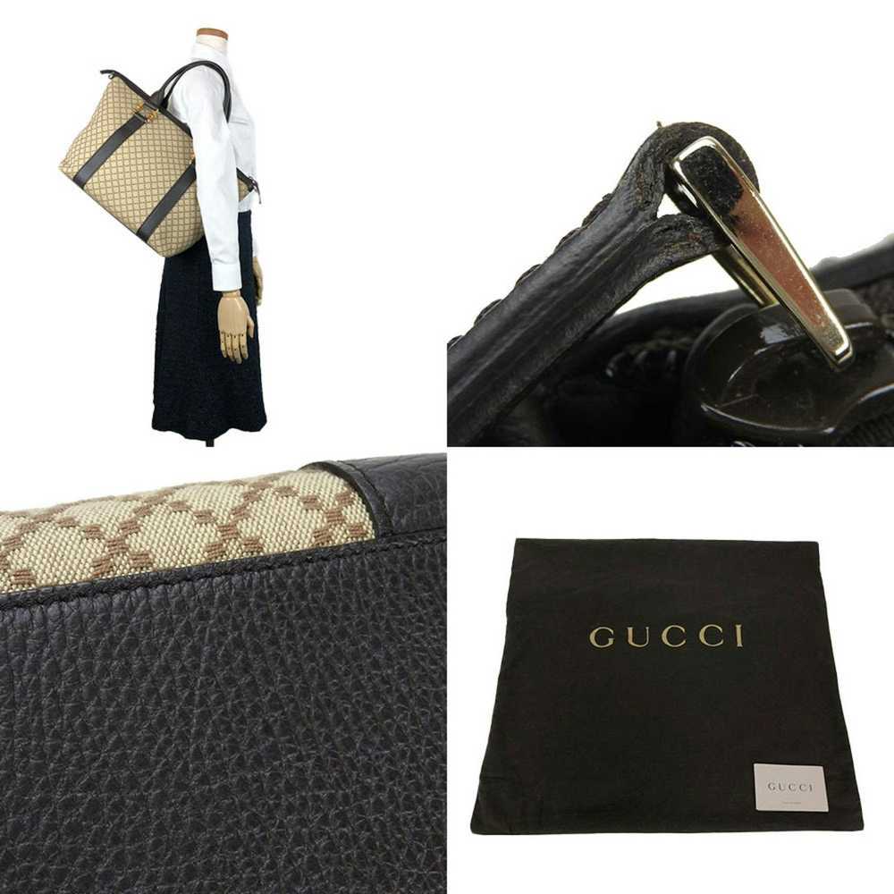 Gucci GUCCI 339548 Diamante Bamboo Tote Bag Leath… - image 8
