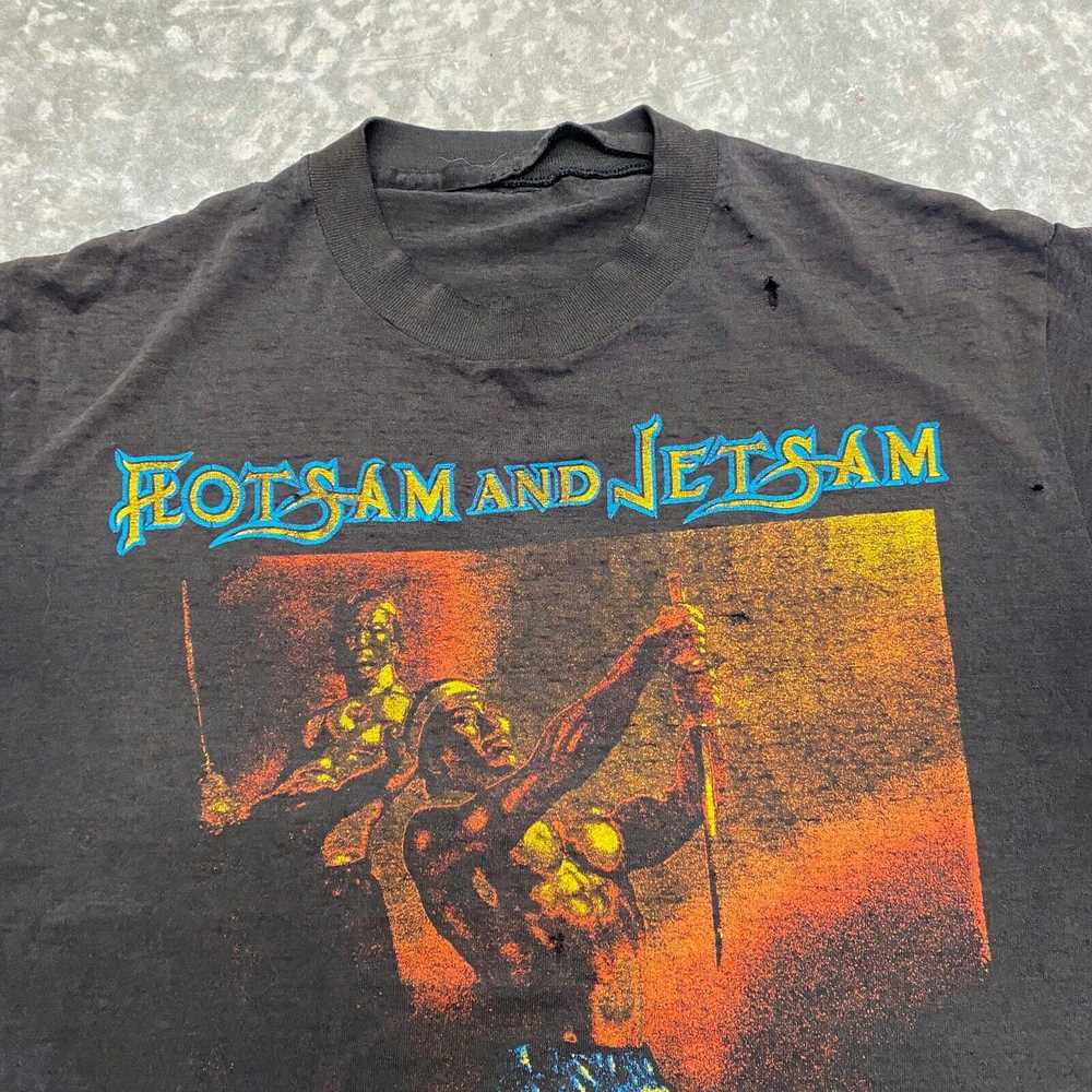 Band Tees × Rock T Shirt × Vintage VTG 80s Flotsa… - image 3
