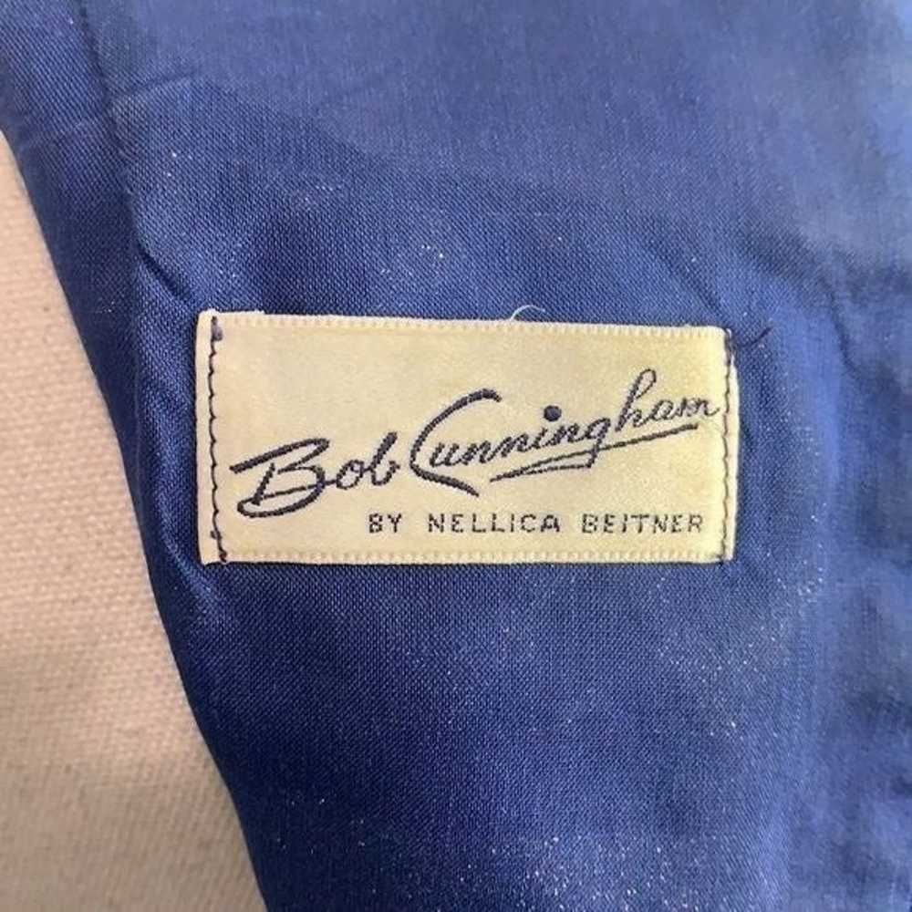 Bob Cunningham 70’s Vintage blue silver gown - image 9