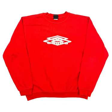 HTH×UMBRO crew sweat red HTH x UMBRO Crew Sweat – YZ