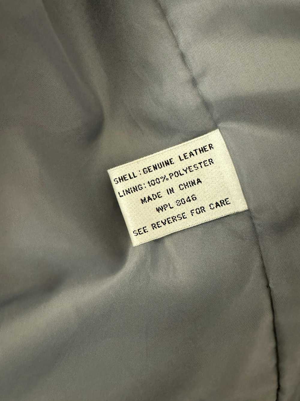 Alfani Alfani grey genuine leather jacket - image 4