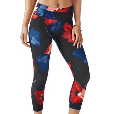 FABLETICS Mid Rise Printed Peony Powerhold Leggings XS NWT pink