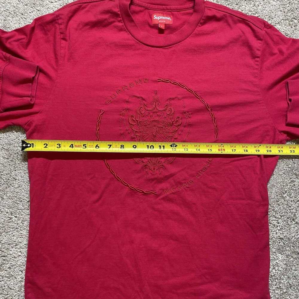 Supreme Supreme Long Sleeve T-Shirt Embroidered C… - image 4