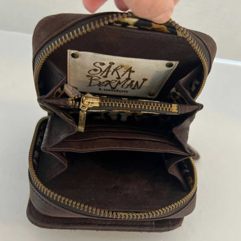 Other SARA BERMAN Sheep leather wallet 4” 1/2 x 4… - image 7