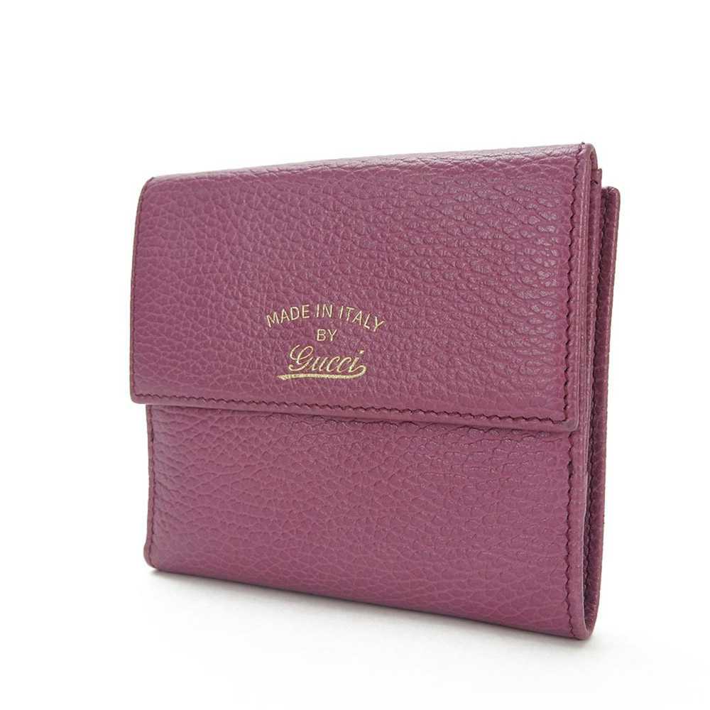 Gucci GUCCI W wallet purple blue navy compact acc… - image 2