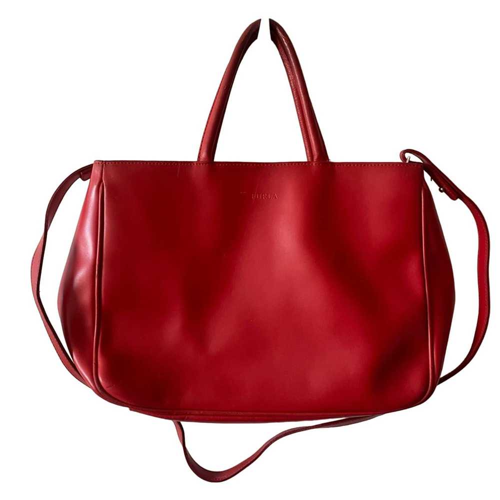 Furla Vintage Furla Two-Way Bag in Candy Apple Red - image 1