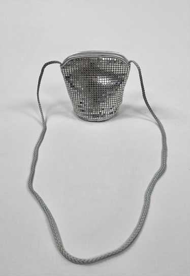Vintage 80's Mini Silver Chainmail Ladies Evening… - image 1
