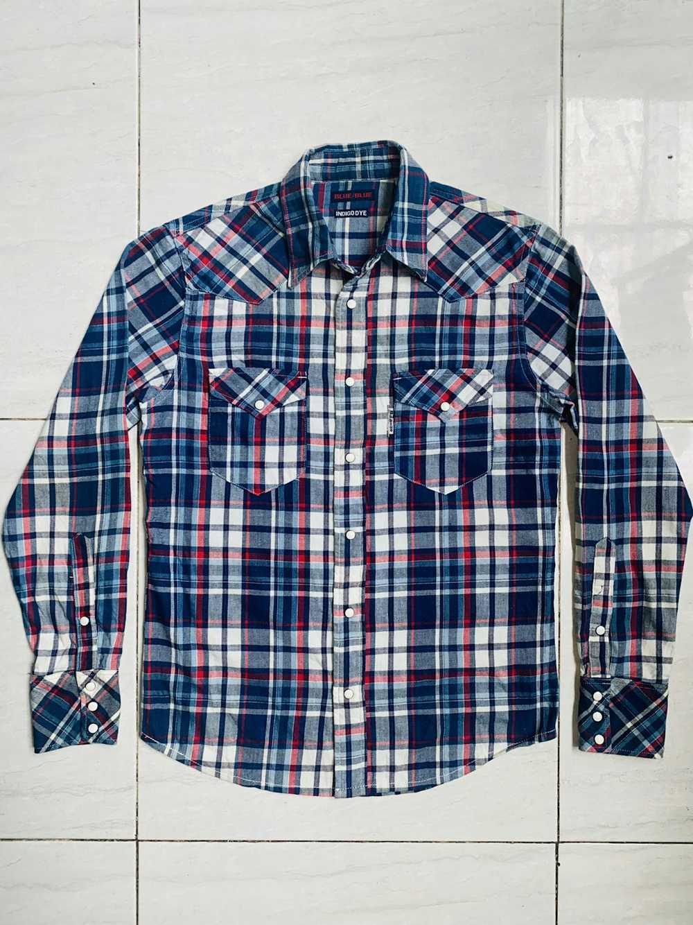 Blue Blue Japan BLUE BLUE JAPAN INDIGO DYE Flanel… - image 6