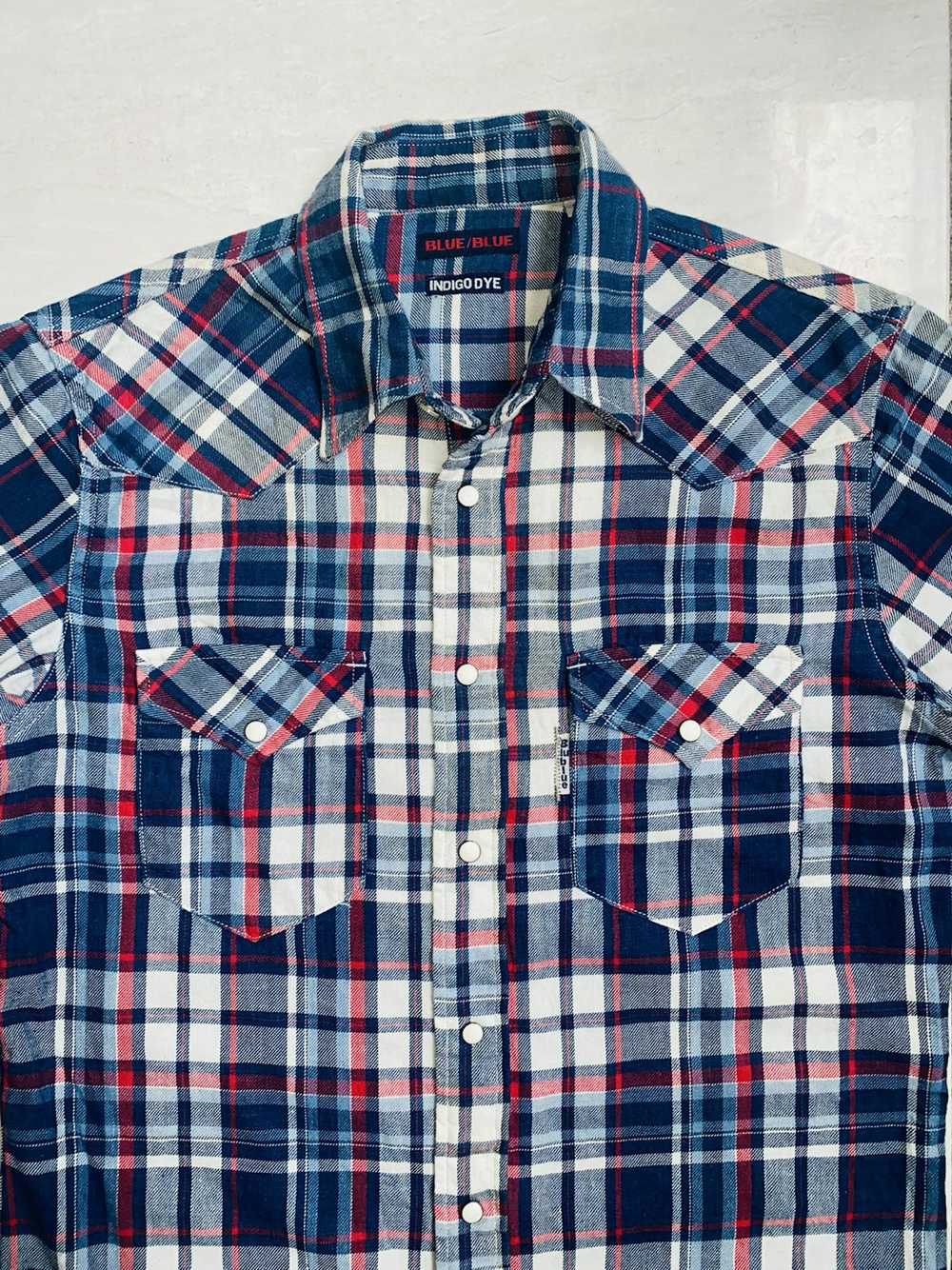 Blue Blue Japan BLUE BLUE JAPAN INDIGO DYE Flanel… - image 7