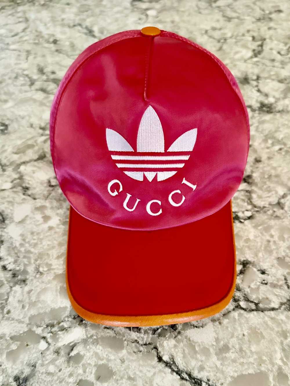 Gucci Gucci X Adidas Pink Satin Hat XXL (61cm) Li… - image 2