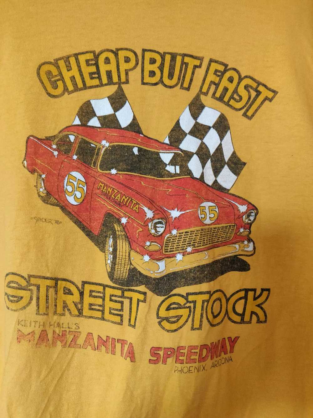 Hanes × Racing × Vintage VTG Manzanita Speedway M… - image 2