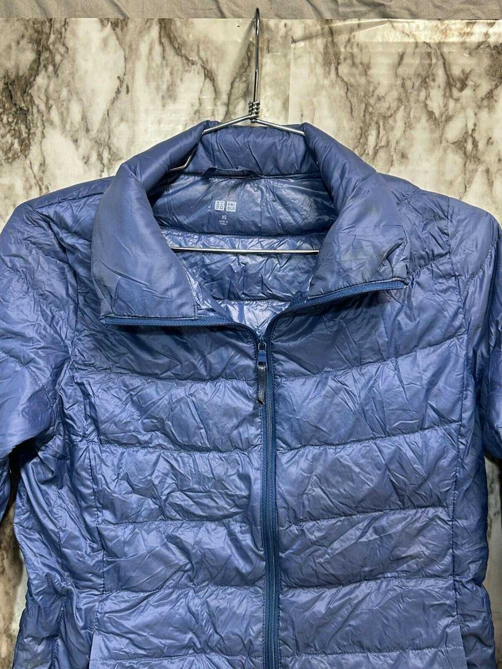 Uniqlo Uniqlo Nylon Down Puffer light Jacket Blue… - image 3