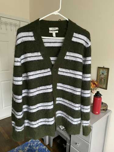 Cos COS striped mohair cardigan