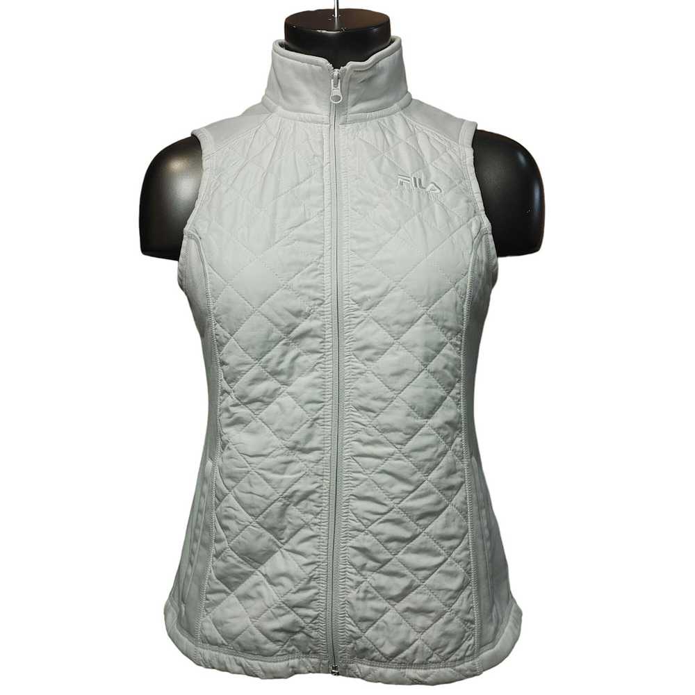 Fila Fila Sport Women's White Quilted Zip Up Mock… - image 1