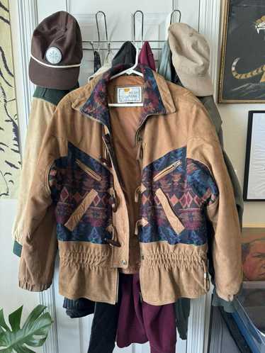 Vintage Mesa Ridge Southwestern Leather Jacket