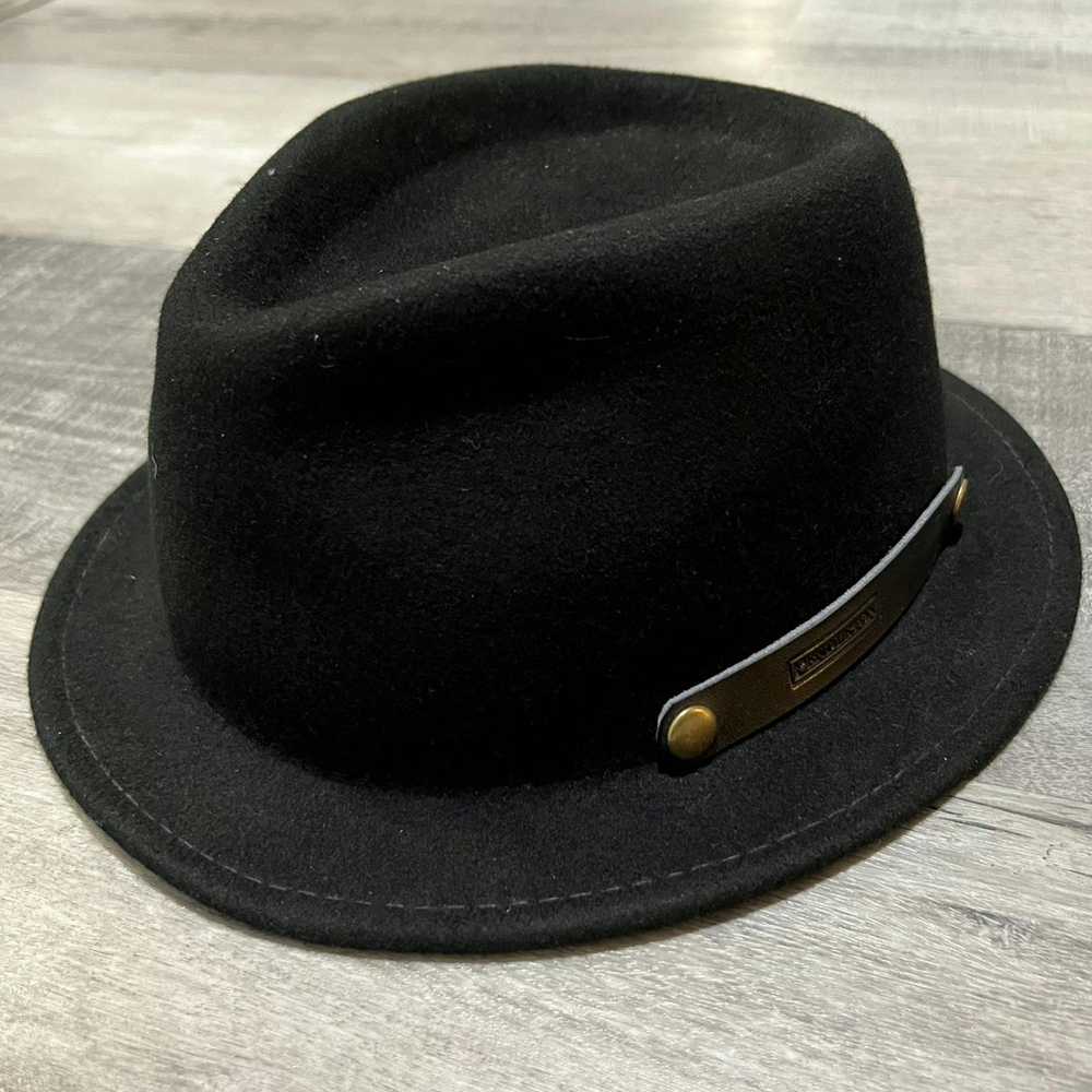 Pendleton Pendleton Black Wool Fedora Brimmed Out… - image 1