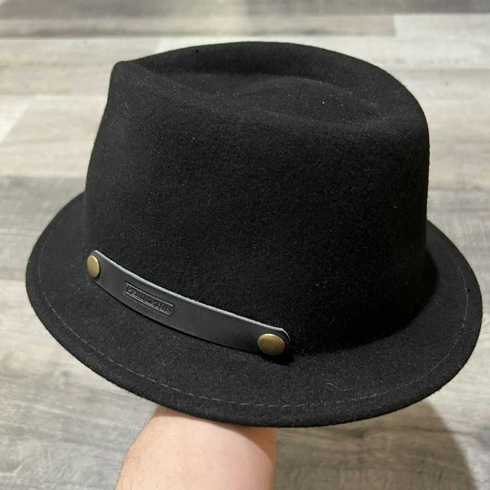 Pendleton Pendleton Black Wool Fedora Brimmed Out… - image 4