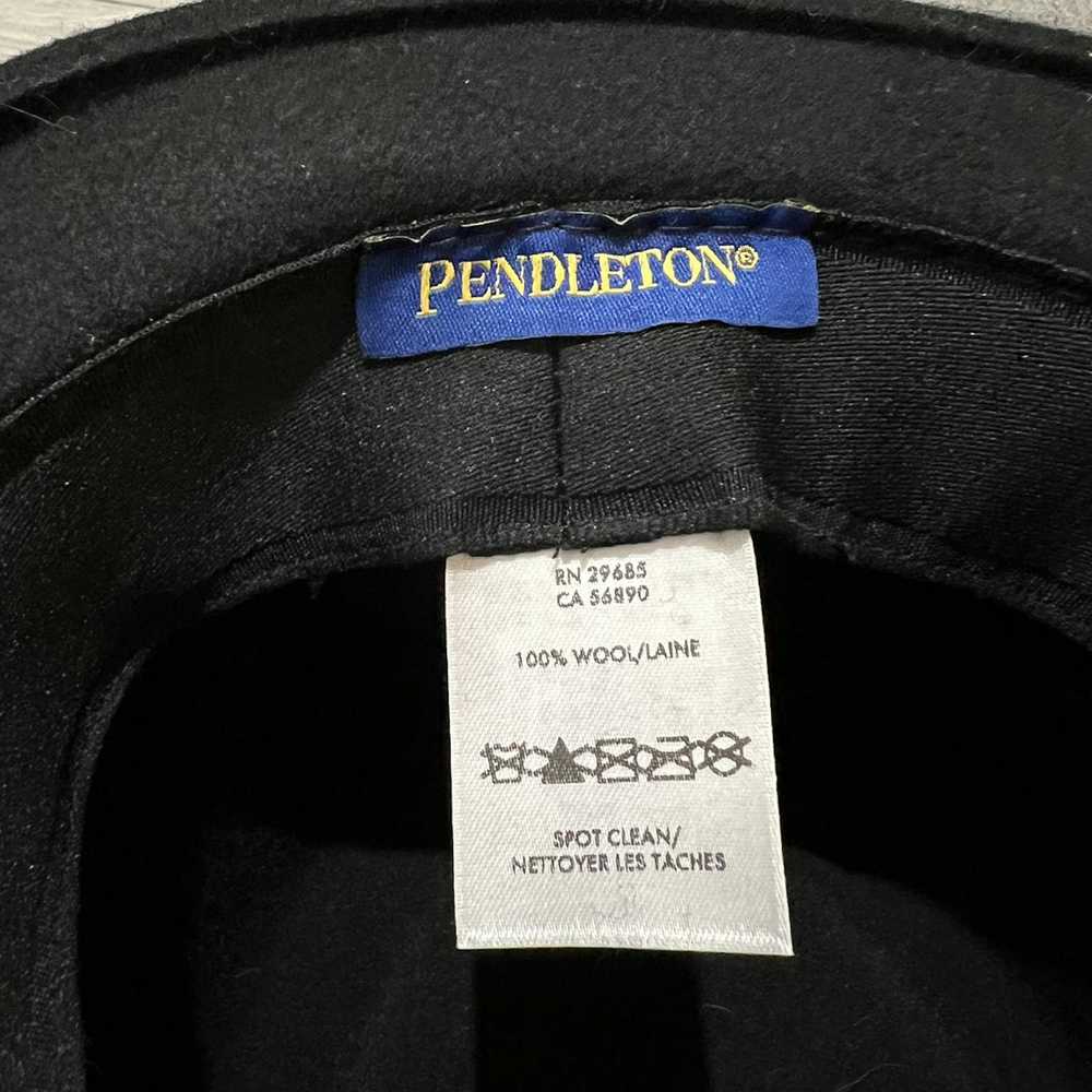 Pendleton Pendleton Black Wool Fedora Brimmed Out… - image 9