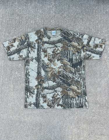 Vintage Rattlers Brand Camo Realtree Heavy Button Down Shirt Size XXL