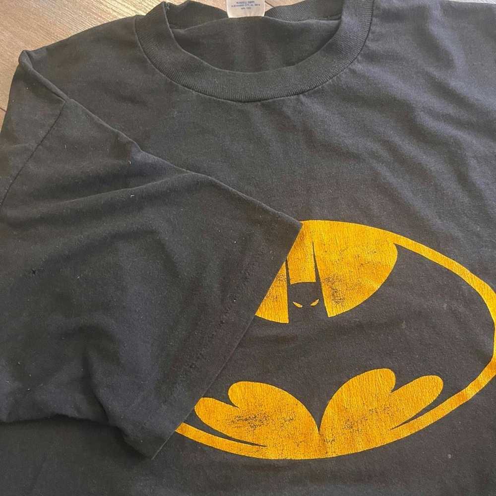 Jerzees Vintage 1990s Jerzees Batman Black Casual… - image 7