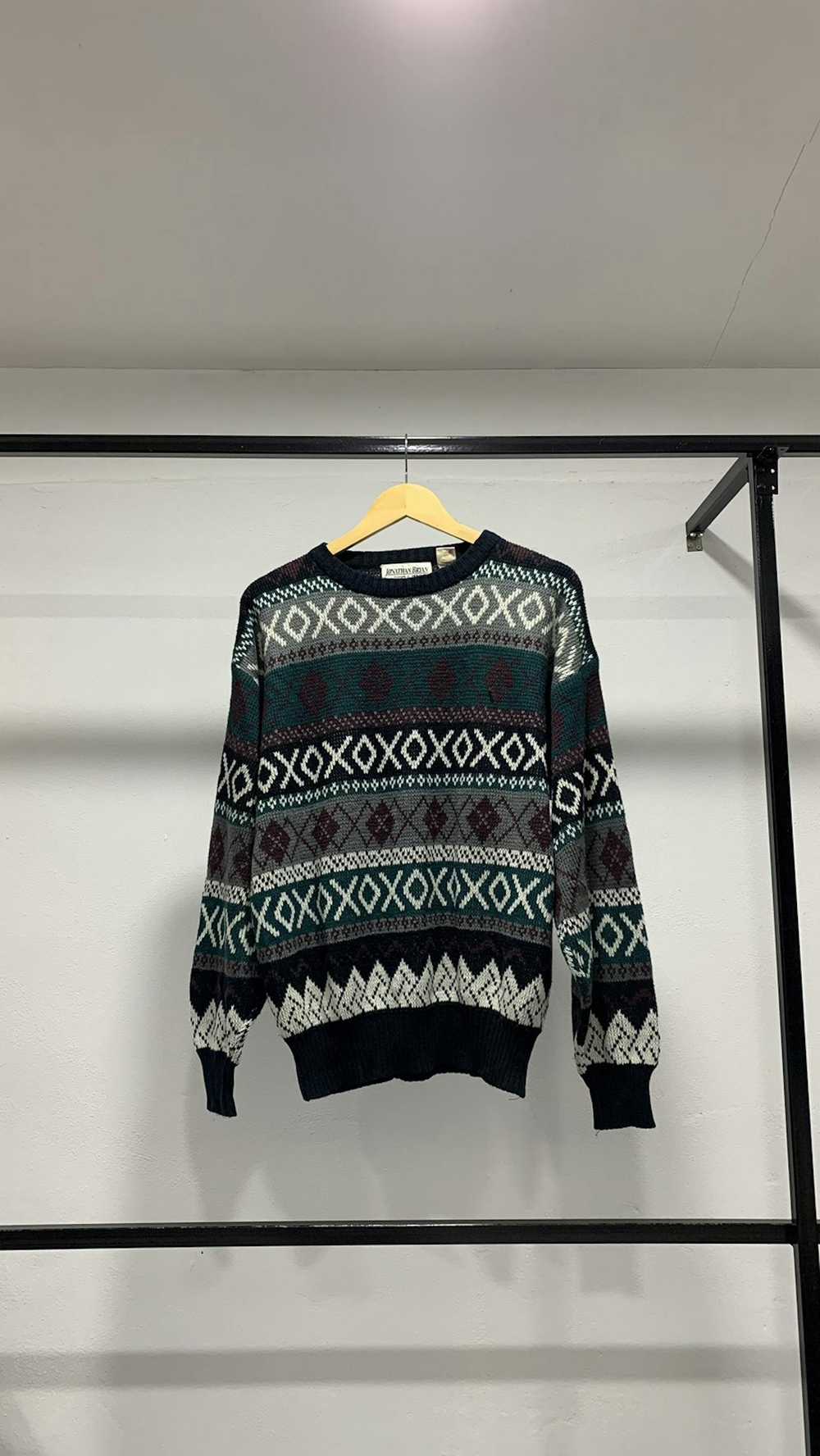 Archival Clothing × Coloured Cable Knit Sweater ×… - image 2