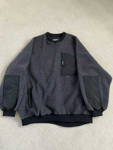 【NEIGHBORHOOD】FLEECE CREWNECK LS BLANK30032HeatherEverglade_Htr
