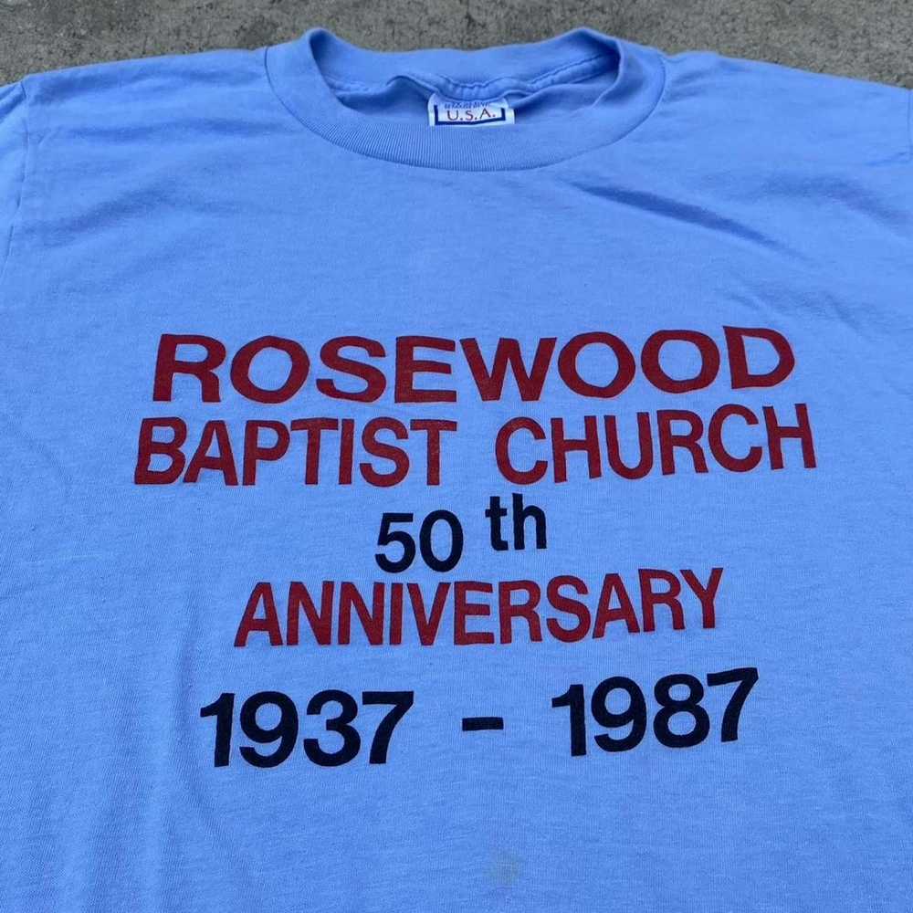 Vintage VINTAGE 1980s BAPTIST CHURCH T SHIRT - image 3