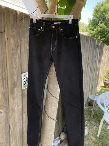Helmut Lang Stretch Leather Skinny Pants, $1,195