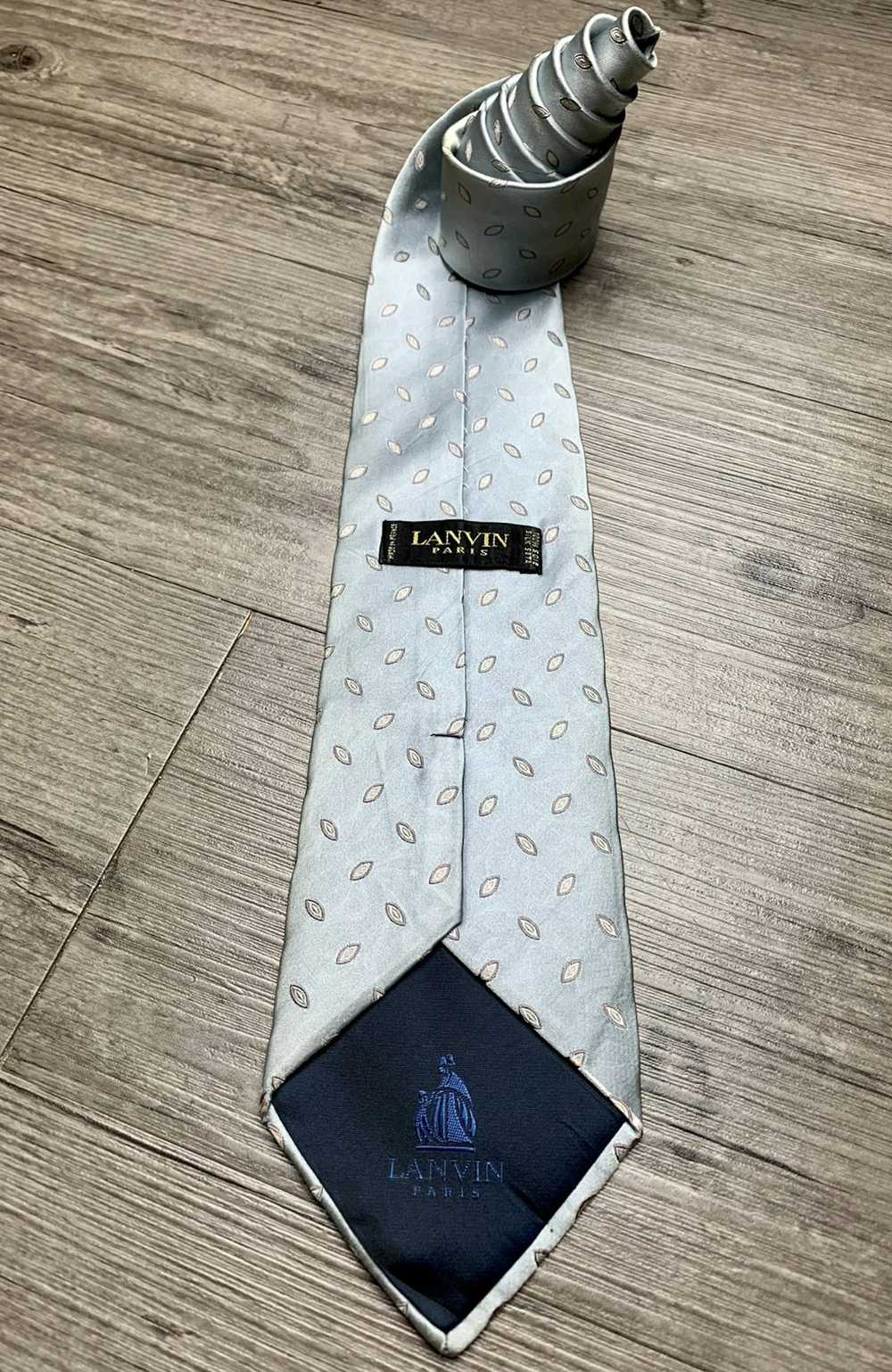 Designer × Lanvin × Vintage Lanvin Tie 100% Silk - image 3